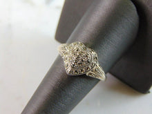 Load image into Gallery viewer, Womens Vintage Estate Sterling Silver Heart Ring 4.1g E2300