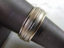 Load image into Gallery viewer, Mens Vintage Estate 14K White Gold Wedding Band Ring, 10.0g E3425