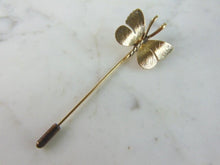 Load image into Gallery viewer, Womens Vintage Estate Gold Tone Sterling Silver Butterfly Pin 3.2g E5842