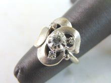 Load image into Gallery viewer, Womens Vintage Estate 14K White Gold Diamond Ring 4.7g E3428