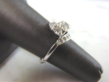 Load image into Gallery viewer, Womens Vintage Estate 14K White Gold Diamond Ring 4.4g E3442
