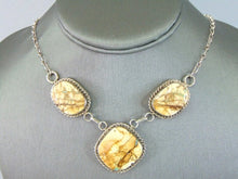 Load image into Gallery viewer, Womens Vintage Estate Sterling Silver Jasper Necklace 37.5g E2103