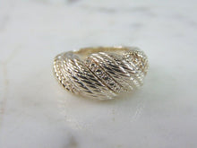 Load image into Gallery viewer, Womens Vintage Estate Sterling Silver Modernist Ring 7.9g E5273