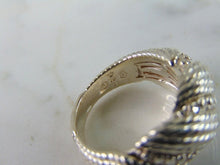 Load image into Gallery viewer, Womens Vintage Estate Sterling Silver Modernist Ring 7.9g E5273