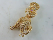 Load image into Gallery viewer, Womens Vintage Estate 14K Yellow Gold Poodle Brooch 10.9g E2346