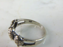 Load image into Gallery viewer, Womens Vintage Estate Sterling Silver Turtle Ring 3.2g E5649