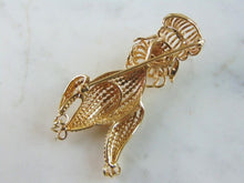 Load image into Gallery viewer, Womens Vintage Estate 14K Yellow Gold Poodle Brooch 10.9g E2346