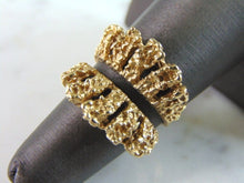 Load image into Gallery viewer, Womens Vintage Estate 14K Yellow Gold Modernist Ring Jacket 8.5g  E5003