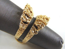 Load image into Gallery viewer, Womens Vintage Estate 14K Yellow Gold Modernist Ring Jacket 8.5g  E5003