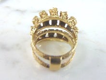 Load image into Gallery viewer, Womens Vintage Estate 14K Yellow Gold Modernist Ring Jacket 8.5g  E5003