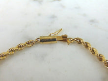 Load image into Gallery viewer, Womens Vintage Estate 14K Yellow Gold Rope Bracelet, 8.2g E5327