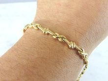 Load image into Gallery viewer, Womens Vintage Estate 14K Yellow Gold Chain Bracelet 7.4g E5365