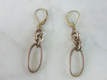 Load image into Gallery viewer, Womens Vintage Estate Sterling Silver Modernist Earrings 5.8g E2127