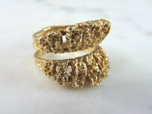Load image into Gallery viewer, Womens Vintage Estate 14K Yellow Gold Modernist Ring Jacket 8.5g  E5003
