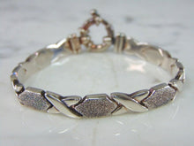 Load image into Gallery viewer, Womens Vintage Estate Sterling Silver Modernist Bracelet 17.2g E2227