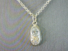 Load image into Gallery viewer, Womens Vintage Estate CZ Shoe Pendant W/ Necklace 4.4g E2251