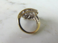 Load image into Gallery viewer, Womens Vintage Estate 14K White Gold Diamond Flower Ring, 3.6g E5962