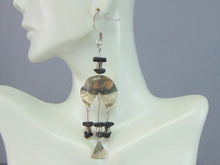Load image into Gallery viewer, Womens Vintage Estate Sterling Silver Dangle Earrings 15.4g E2398