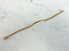 Load image into Gallery viewer, Womens Vintage Estate 14k Yellow Gold Bar Bracelet 6.0g E5181