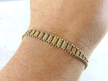 Load image into Gallery viewer, Womens Vintage Estate 14k Multi Tone Gold Bracelet 7.7g E5217