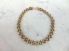 Load image into Gallery viewer, Womens Vintage Estate 14k Multi Tone Gold Bracelet 7.2g E5232