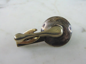 Mens Vintage Estate Sterling Silver Sombrero Tie Clip 4g E2426