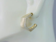 Load image into Gallery viewer, Womens Vintage Estate Fine Silver Modernist Earrings 6.7g E2446