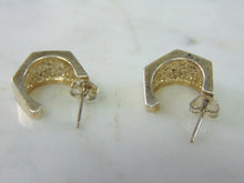 Load image into Gallery viewer, Womens Vintage Estate Fine Silver Modernist Earrings 6.7g E2446