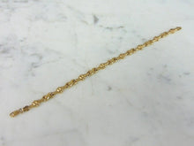 Load image into Gallery viewer, Womens Vintage Estate 14K Yellow Gold Chain Bracelet 7.4g E5365