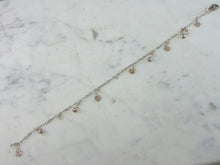Load image into Gallery viewer, Womens Vintage Estate Sterling Silver Charm Bracelet 6.1g E2468