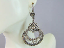 Load image into Gallery viewer, Womens Vintage Estate Sterling Silver Dangle Earrings 10g E5888