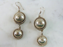 Load image into Gallery viewer, Womens Vintage Estate Sterling Silver Dangle Earrings 21.4g E5905