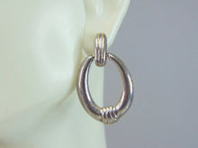 Load image into Gallery viewer, Womens Vintage Estate Sterling Silver Dangle Earrings 6.3g E5906