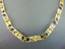 Load image into Gallery viewer, Womens Vintage Estate 14K Yellow Gold Nugget Style Necklace 25.4g E5480