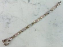 Load image into Gallery viewer, Womens Vintage Estate Sterling Silver Modernist Bracelet 17.2g E2227