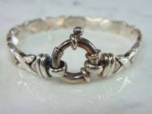 Load image into Gallery viewer, Womens Vintage Estate Sterling Silver Modernist Bracelet 17.2g E2227
