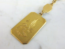 Load image into Gallery viewer, Vintage Estate 18k Yellow Gold Keychain Tag FOB 18.0g  E5041