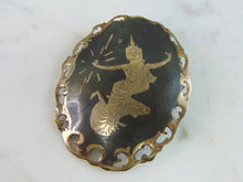 Load image into Gallery viewer, Womens Vintage Estate Sterling Silver Siam Brooch 6.7g E2400