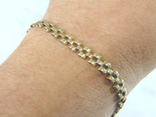 Load image into Gallery viewer, Womens Vintage Estate 14k Multi Tone Gold Bracelet 7.2g E5232