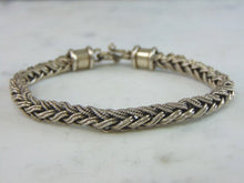 Load image into Gallery viewer, Womens Vintage Estate Sterling Silver Modernist Bracelet 29.7g E3124