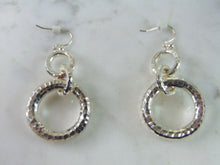 Load image into Gallery viewer, Womens Vintage Estate Sterling Silver Modernist Earrings 5.9g E2429