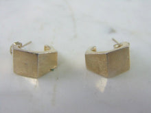 Load image into Gallery viewer, Womens Vintage Estate Fine Silver Modernist Earrings 6.7g E2446