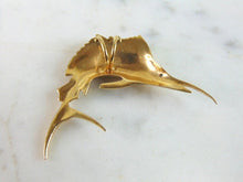 Load image into Gallery viewer, Vintage Estate 14K Yellow Gold Sword Fish Pendant 6.2g E5313