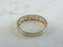 Load image into Gallery viewer, Womens Vintage Estate 14k White Gold CZ Ring 2.2g E3141