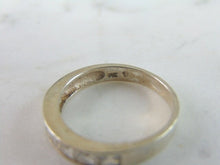 Load image into Gallery viewer, Womens Vintage Estate 14k White Gold CZ Ring 2.2g E3141
