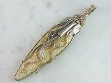 Load image into Gallery viewer, Womens Vintage Estate Sterling Silver Modernist Bone Pendant 48.2g E3149