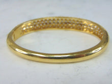 Load image into Gallery viewer, Womens Vintage Estate 18k Yellow Gold CZ Bracelet 31.9g E5523