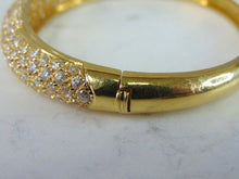 Load image into Gallery viewer, Womens Vintage Estate 18k Yellow Gold CZ Bracelet 31.9g E5523