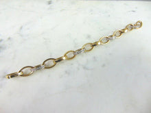 Load image into Gallery viewer, Womens Vintage Estate 14K Gold Diamond Italian Bracelet 21.9g E5963