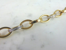 Load image into Gallery viewer, Womens Vintage Estate 14K Gold Diamond Italian Bracelet 21.9g E5963